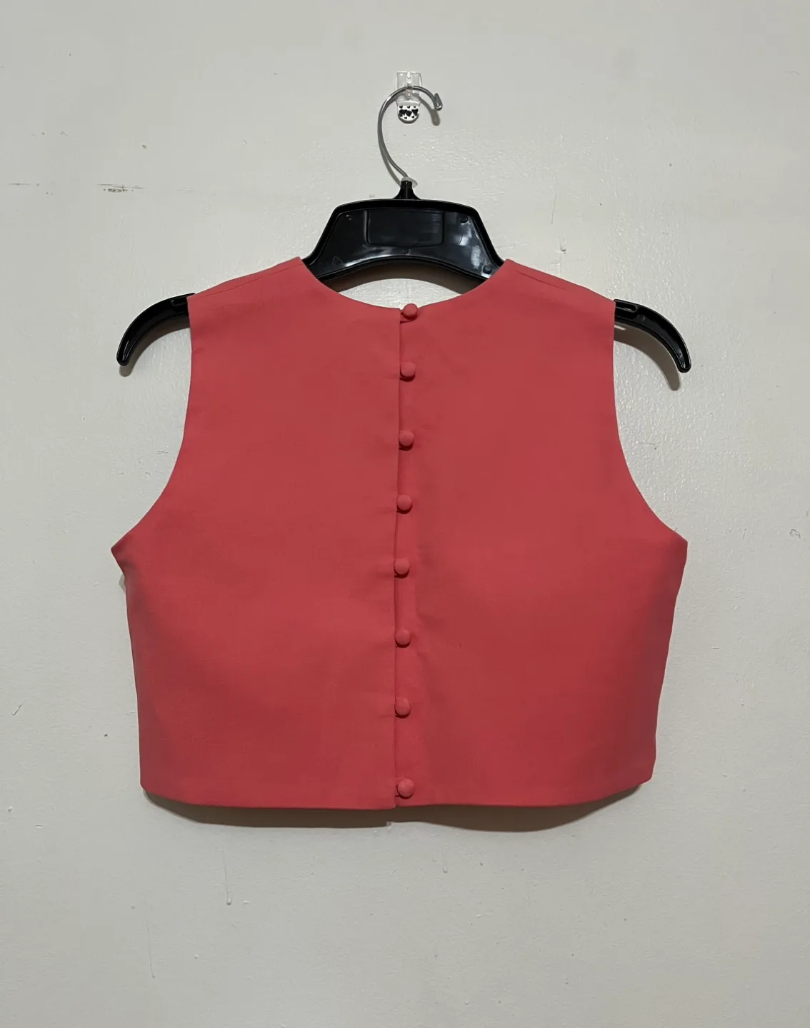 New Zara Pink Crop Top and Skirt Set Size S image indicator(7)