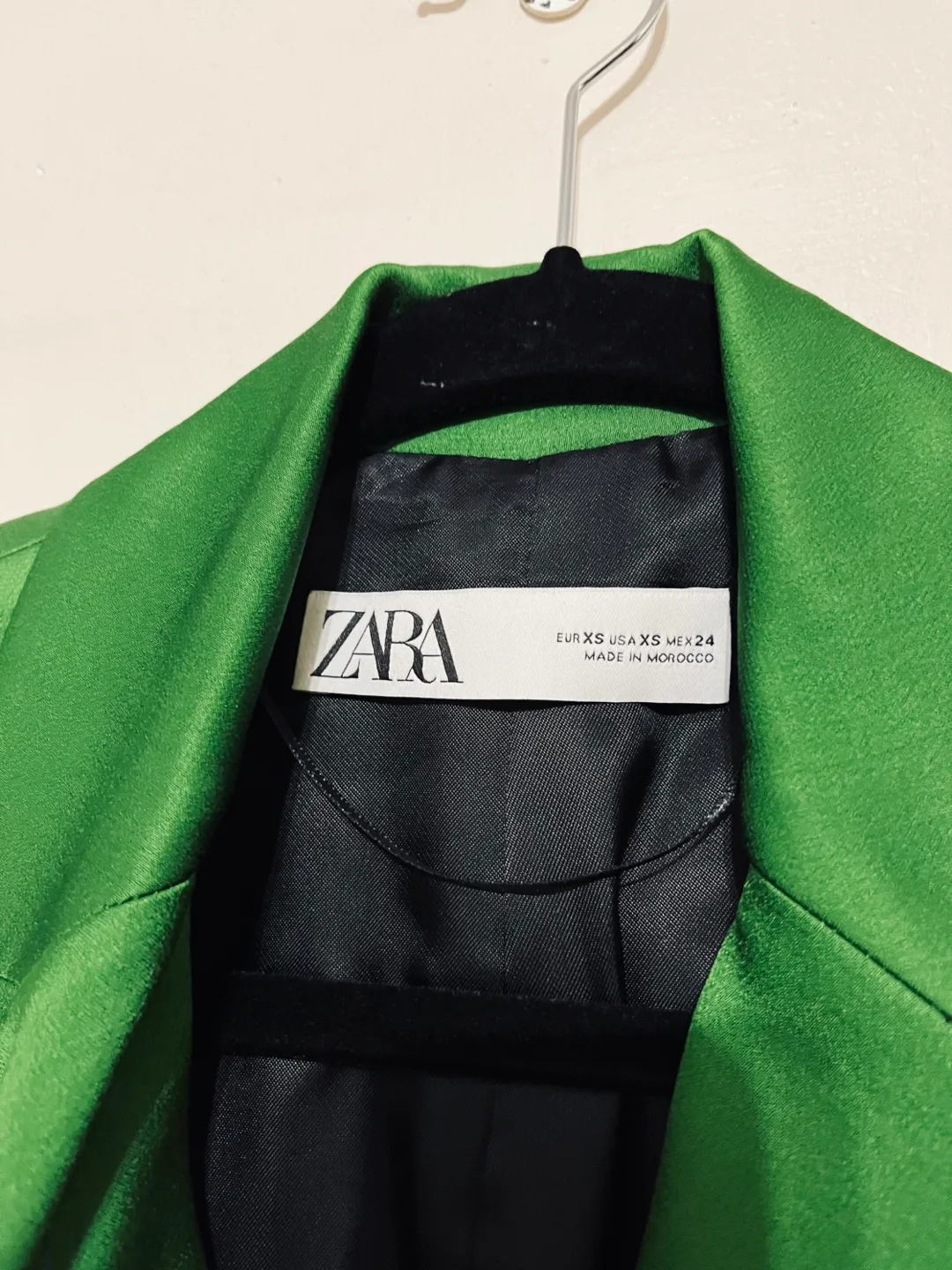 New Zara Green Belted Sleeveless Blazer Dress XS image indicator(2)