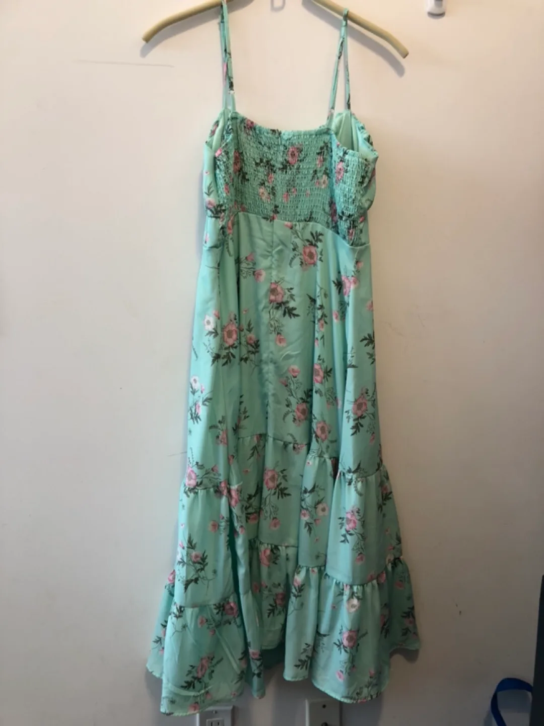 Streetwear Society Maxi Dress, Mint Green Floral, Size Large image indicator(2)