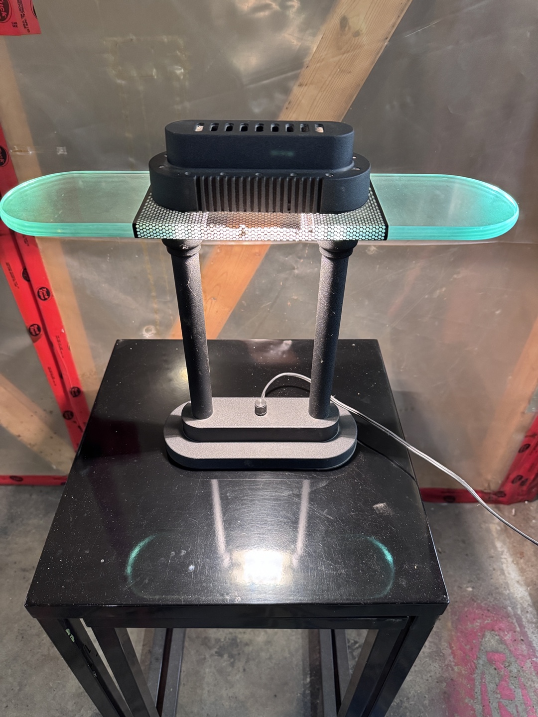 Desk Lamp with Glass Top