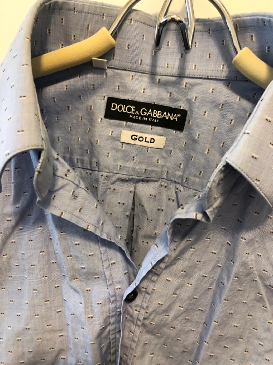 Dolce & Gabbana Gold Men's Dress Shirt image indicator(3)