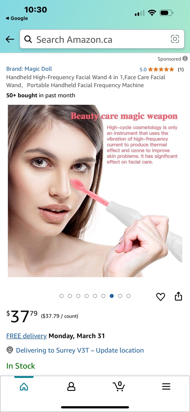 Magic Doll High-Frequency Facial Wand - photo 5