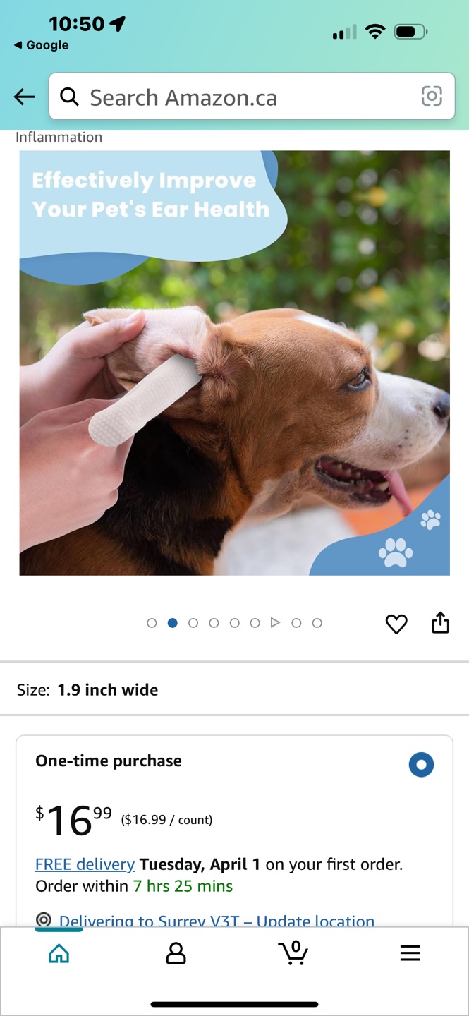 Tinioey Pet Ear Cleaning Wipes - 60 Count - photo 2