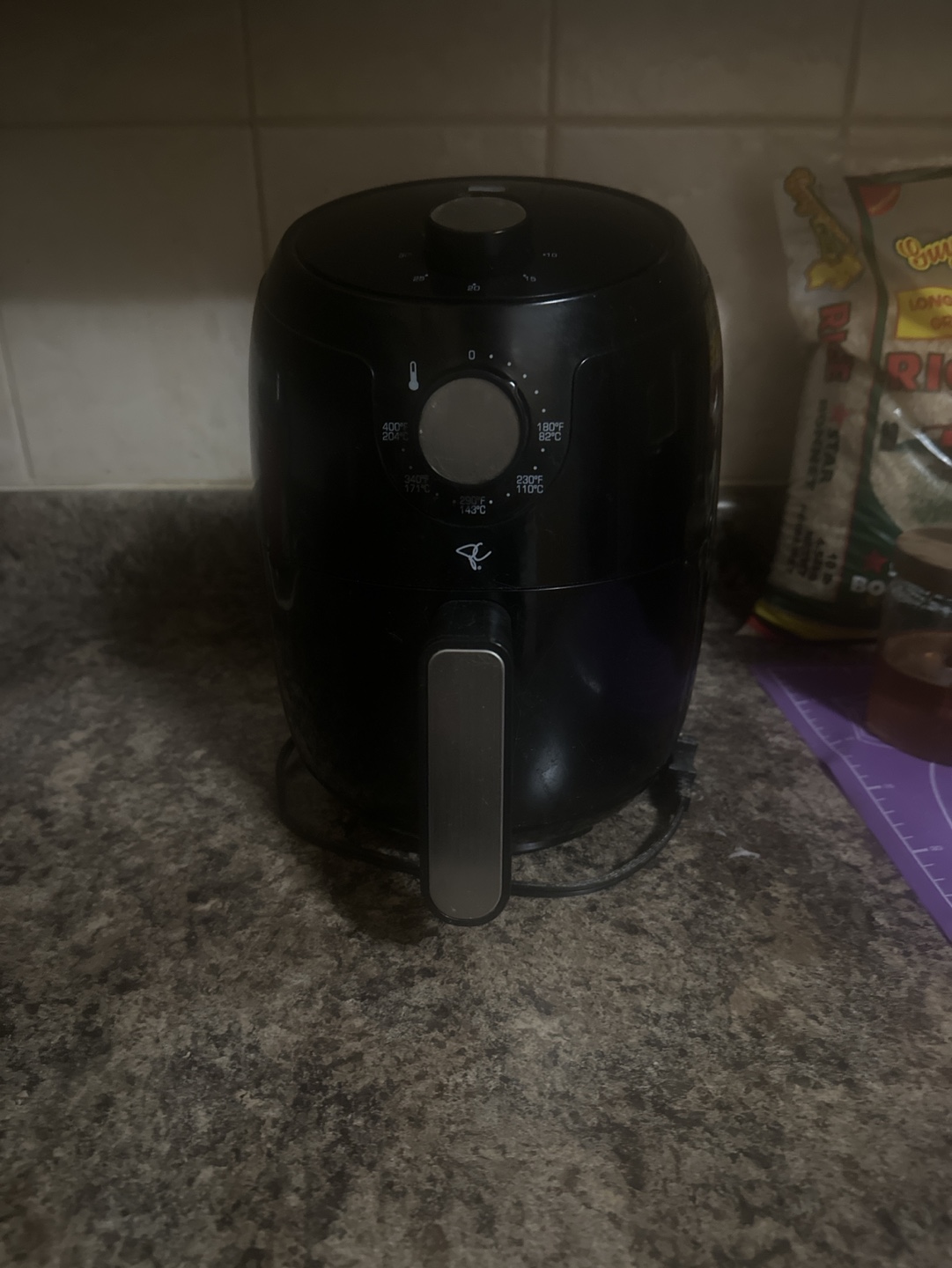 Compact Black Air Fryer