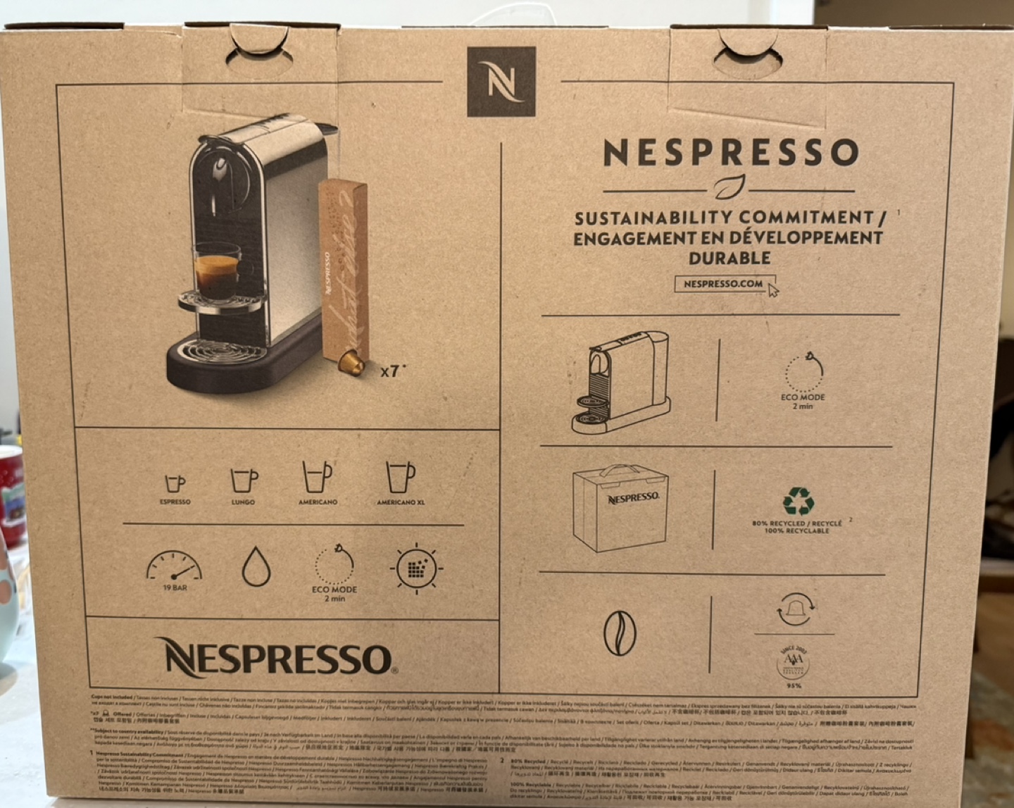 Nespresso CitiZ Platinum Espresso Machine by De'Longhi - photo 3