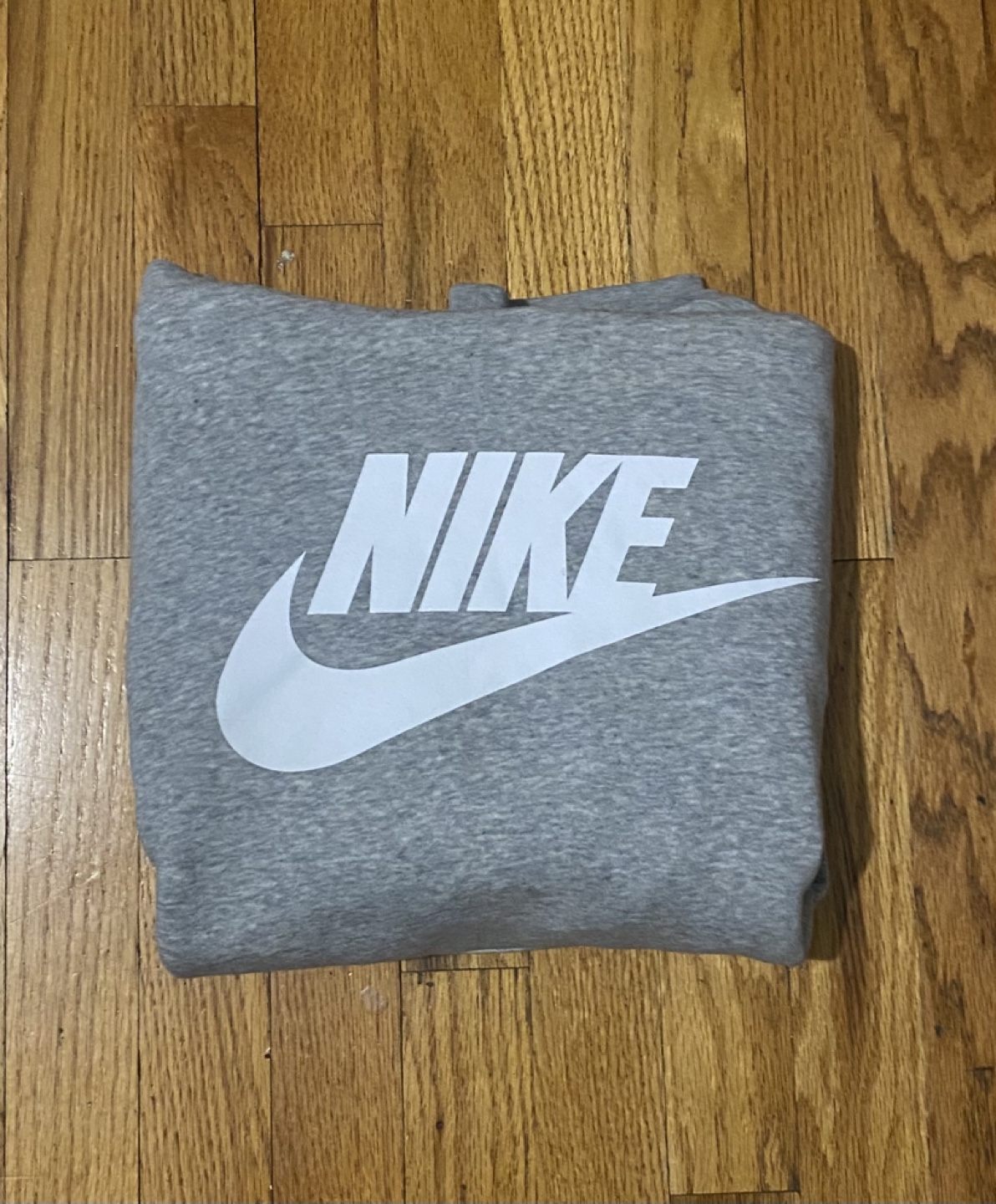 Nike Classic Storm Grey Logo Hoodie – Size L - photo 3