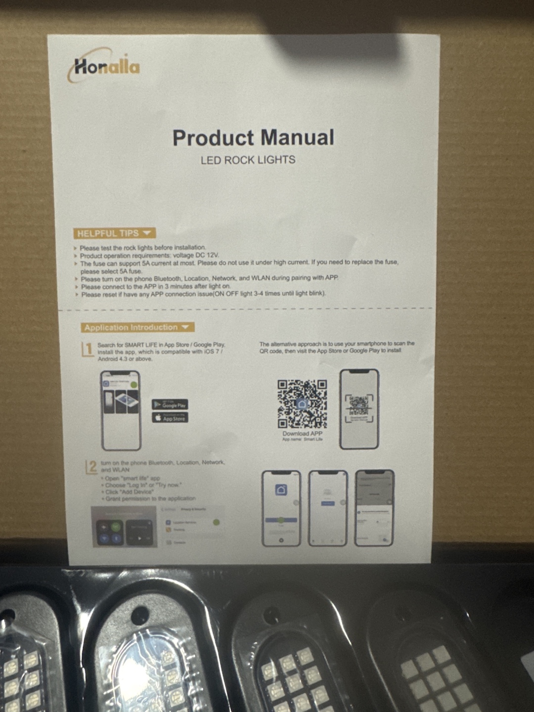 Honalia RGB LED Rock Lights - New in Box - photo 3