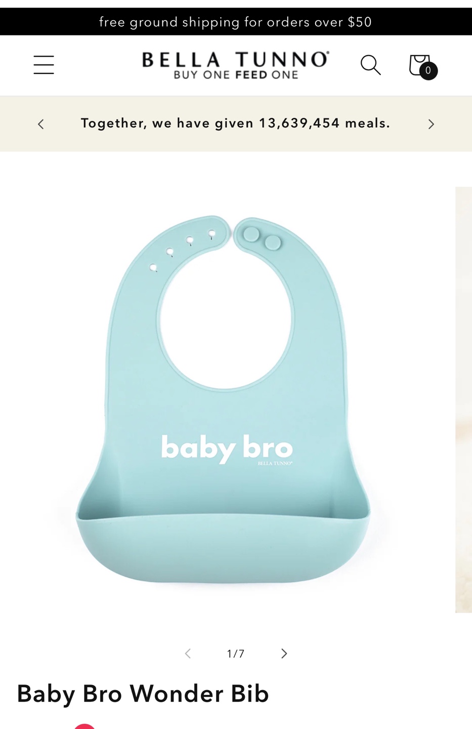 Bella Tunno Baby Bro Wonder Bib - Silicone - photo 3