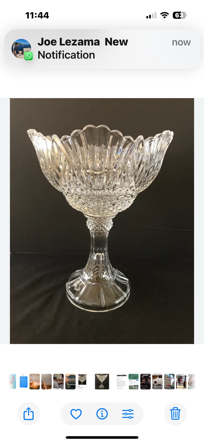 Crystal Pedestal Bowl