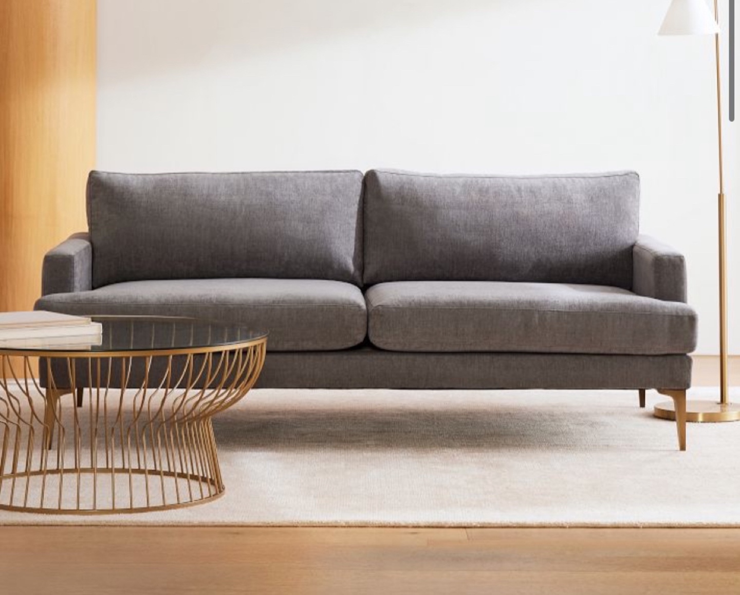 West Elm Andes Sofa performance fabric like new