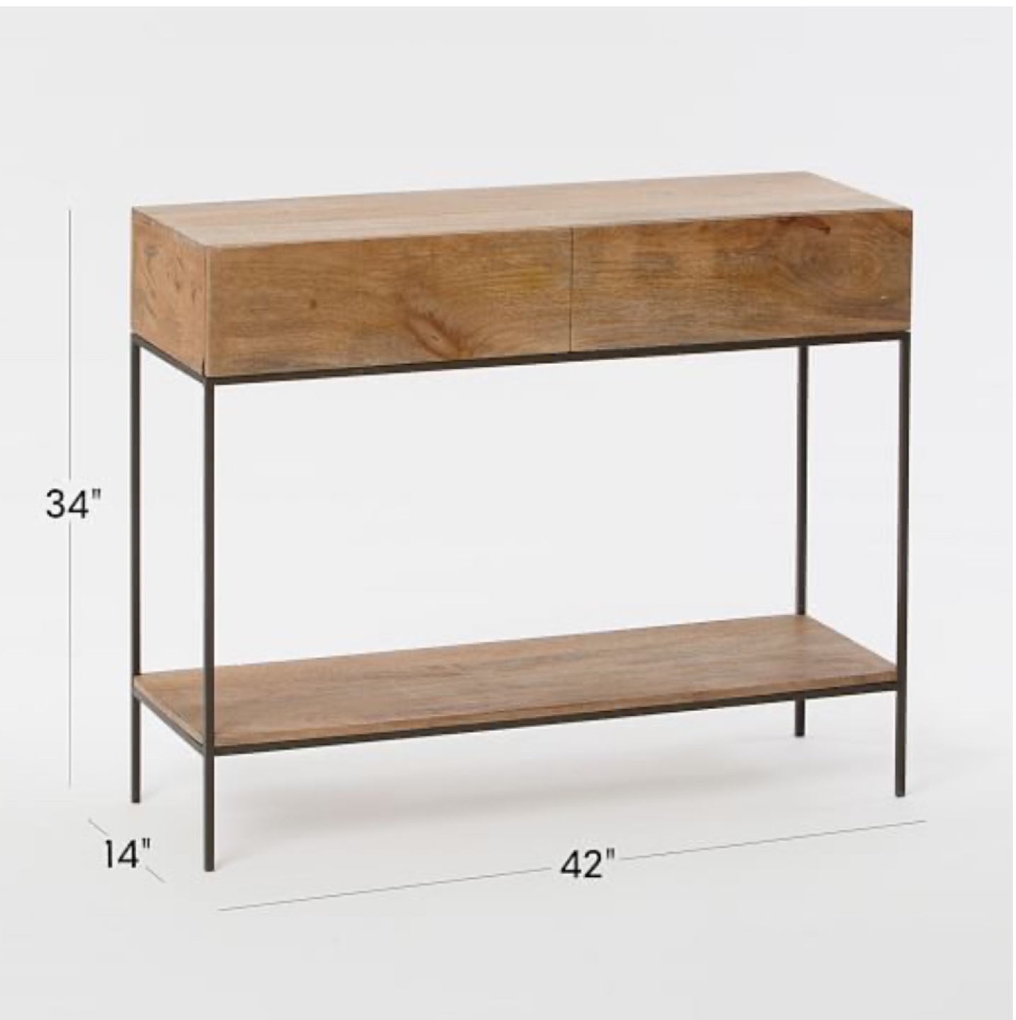 West Elm Mid-Century Modern Console Table - photo 3