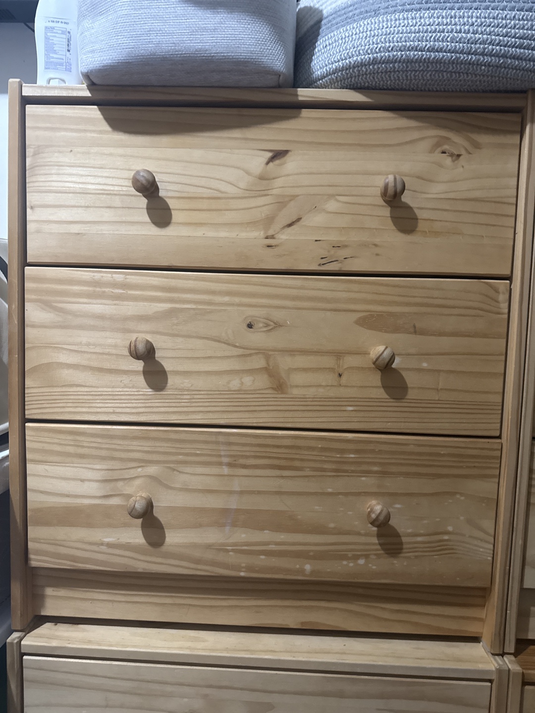 Three-Drawer Wooden Chest