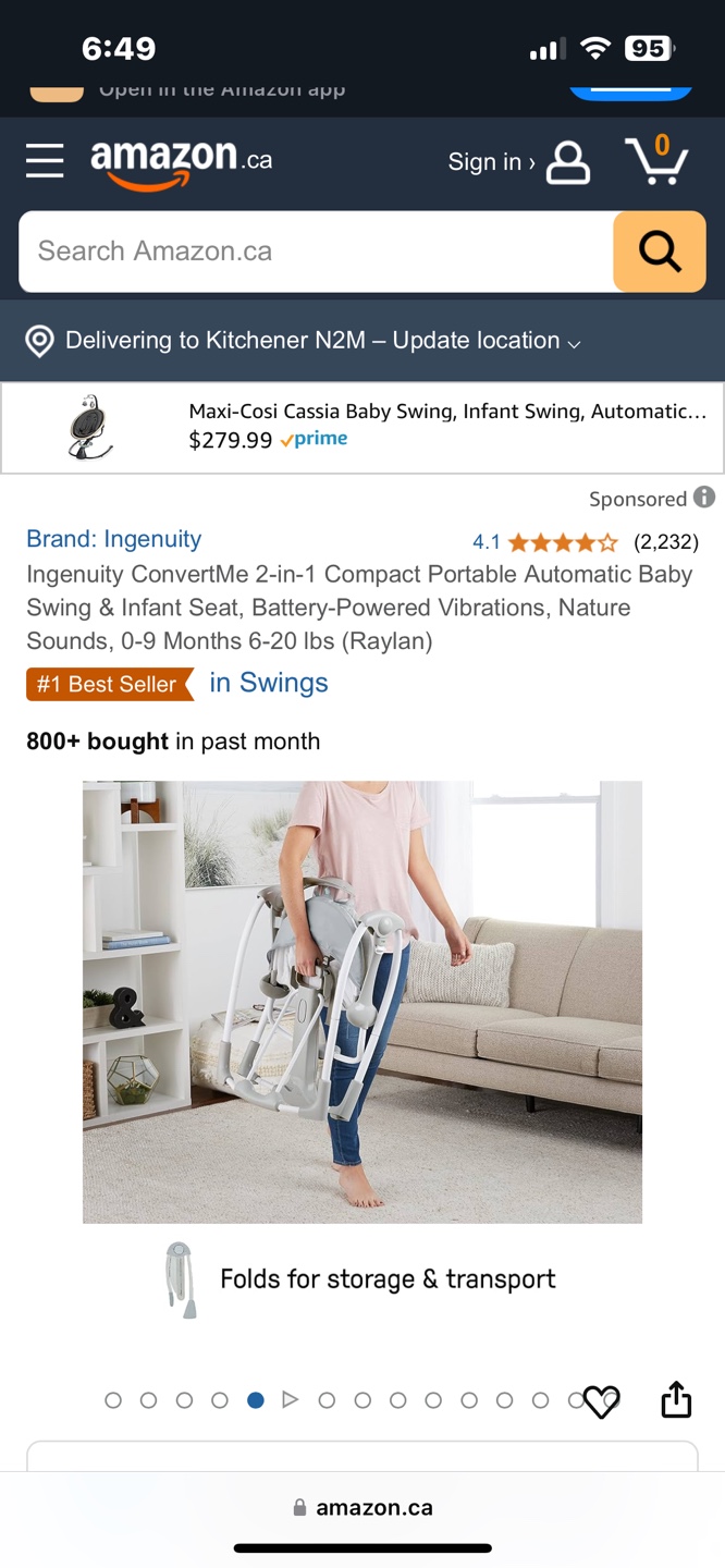 Ingenuity ConvertMe 2-in-1 Baby Swing & Infant Seat - photo 4