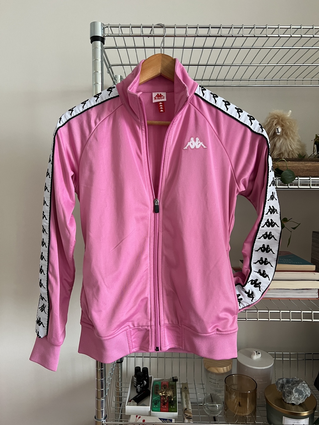 Kappa Pink Track Jacket - Small Slim Fit