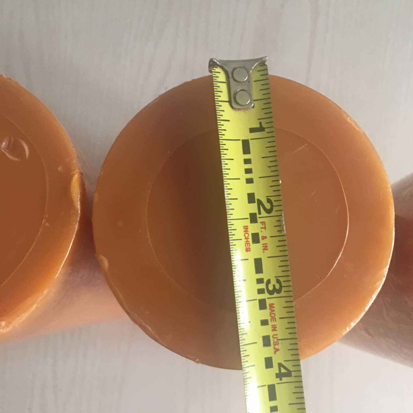 Amber Pillar Candles  11 inch tall $10 each - photo 3