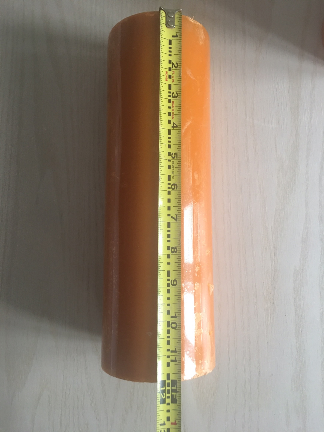 Amber Pillar Candles  11 inch tall $10 each - photo 4