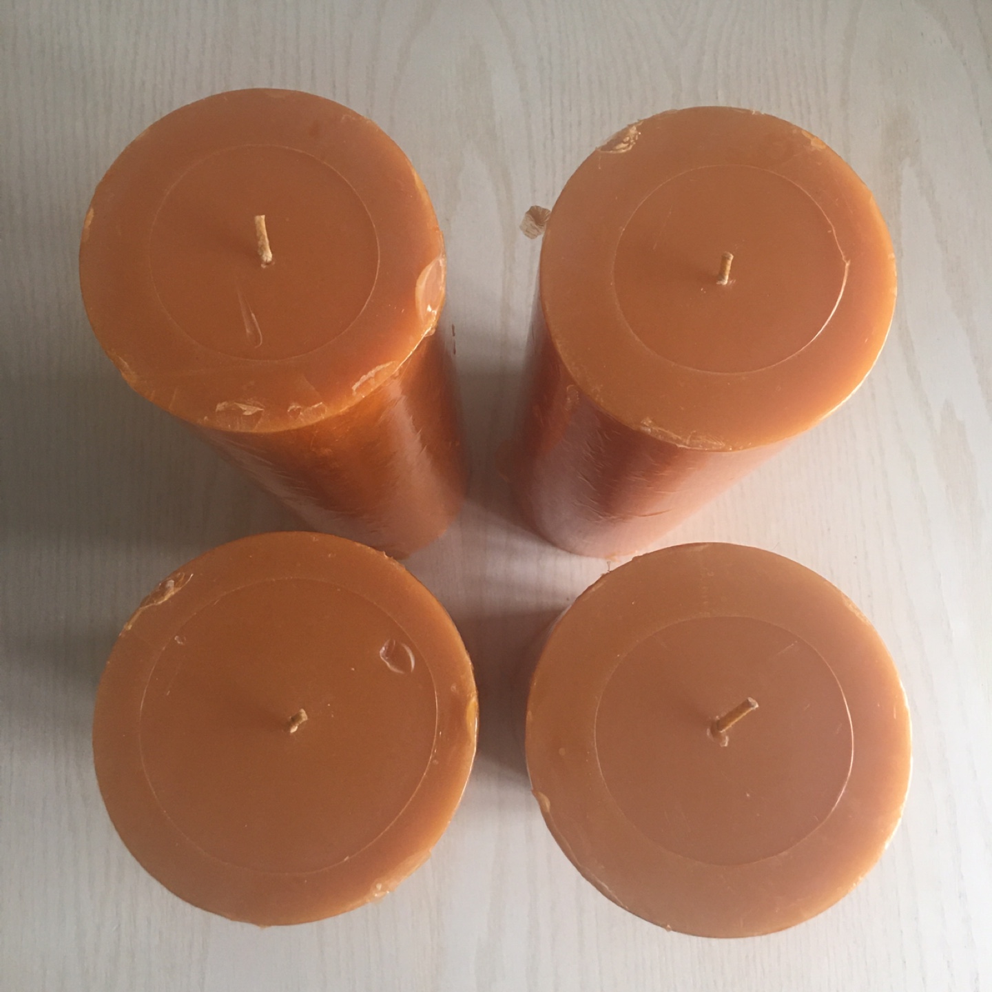 Amber Pillar Candles  11 inch tall $10 each - photo 5