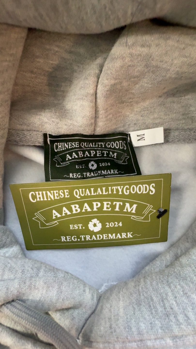 Grey denim tear hoodie - photo 5