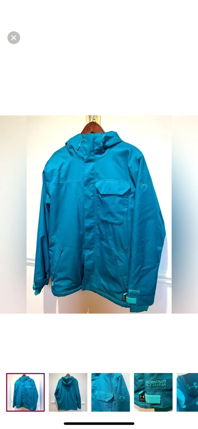Under Armour Storm Jacket Teal Size Small image indicator(2)