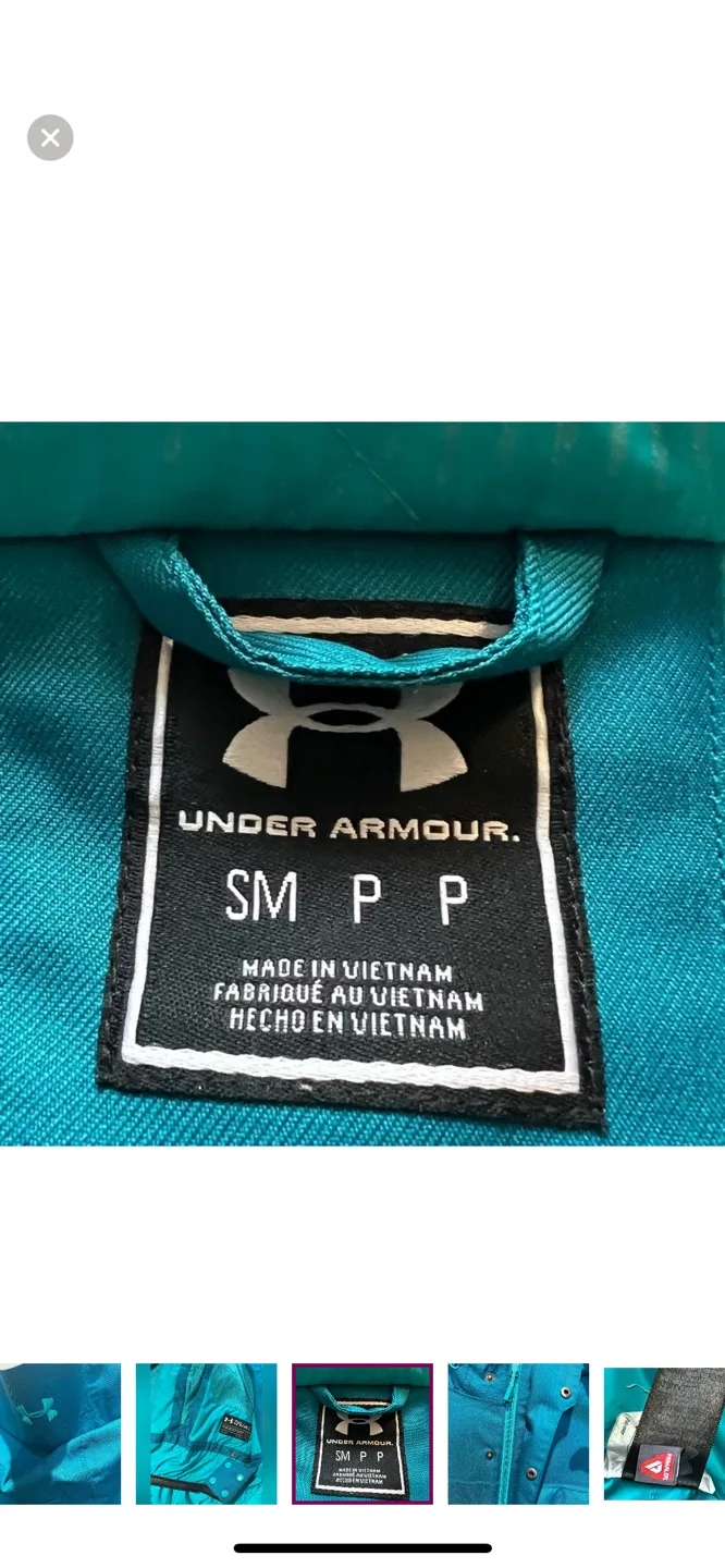 Under Armour Storm Jacket Teal Size Small image indicator(6)