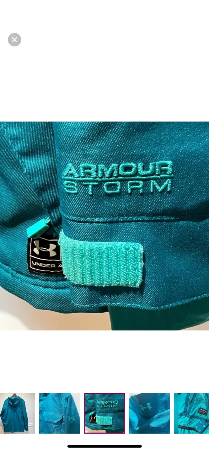 Under Armour Storm Jacket Teal Size Small image indicator(4)