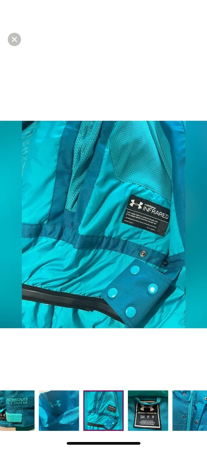 Under Armour Storm Jacket Teal Size Small image indicator(7)
