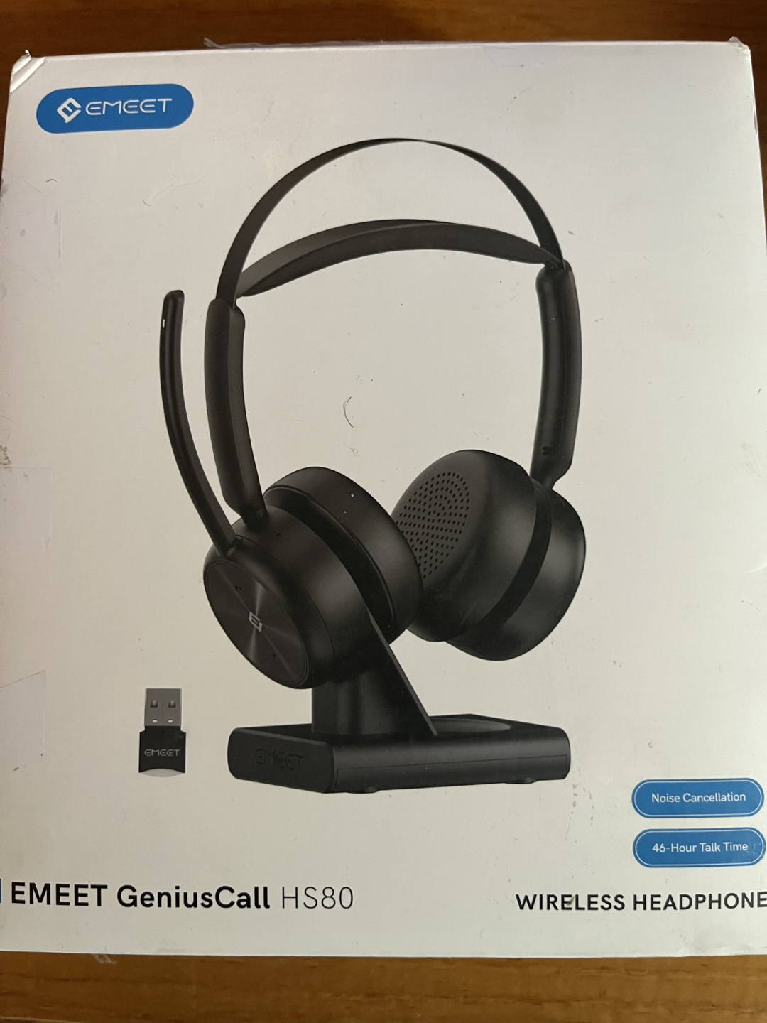 Emeet GeniusCall HS80 Wireless Headset - Noise Cancellation