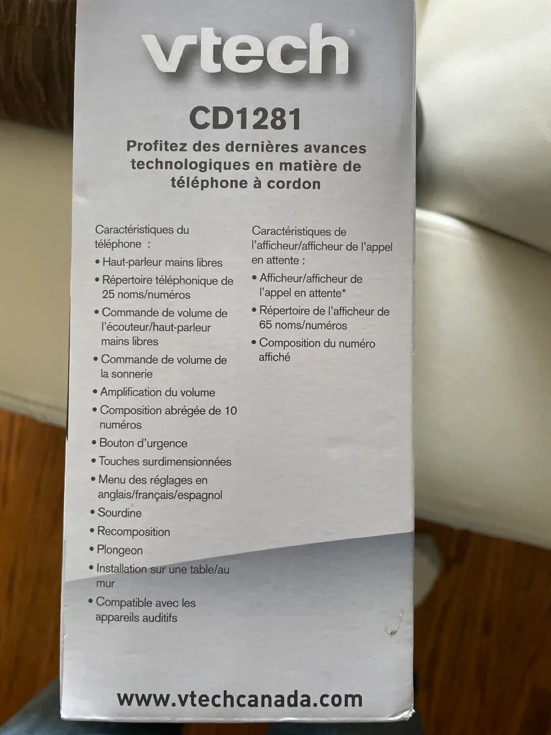 VTech CD1281 Corded Phone #freecycle with Answering Machine image indicator(2)