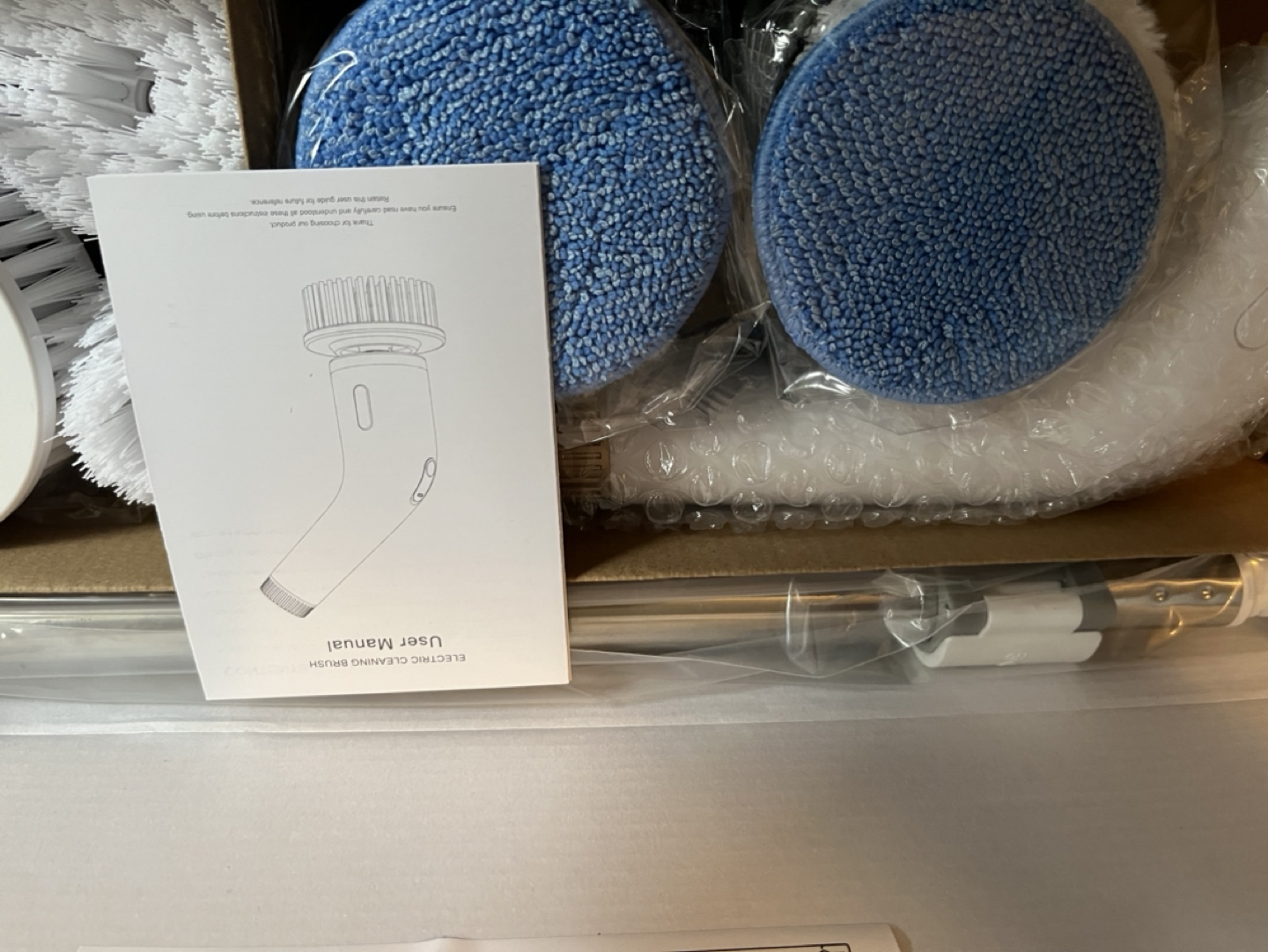 NanoMin Electric Cleaning Brush with Adjustable Handle