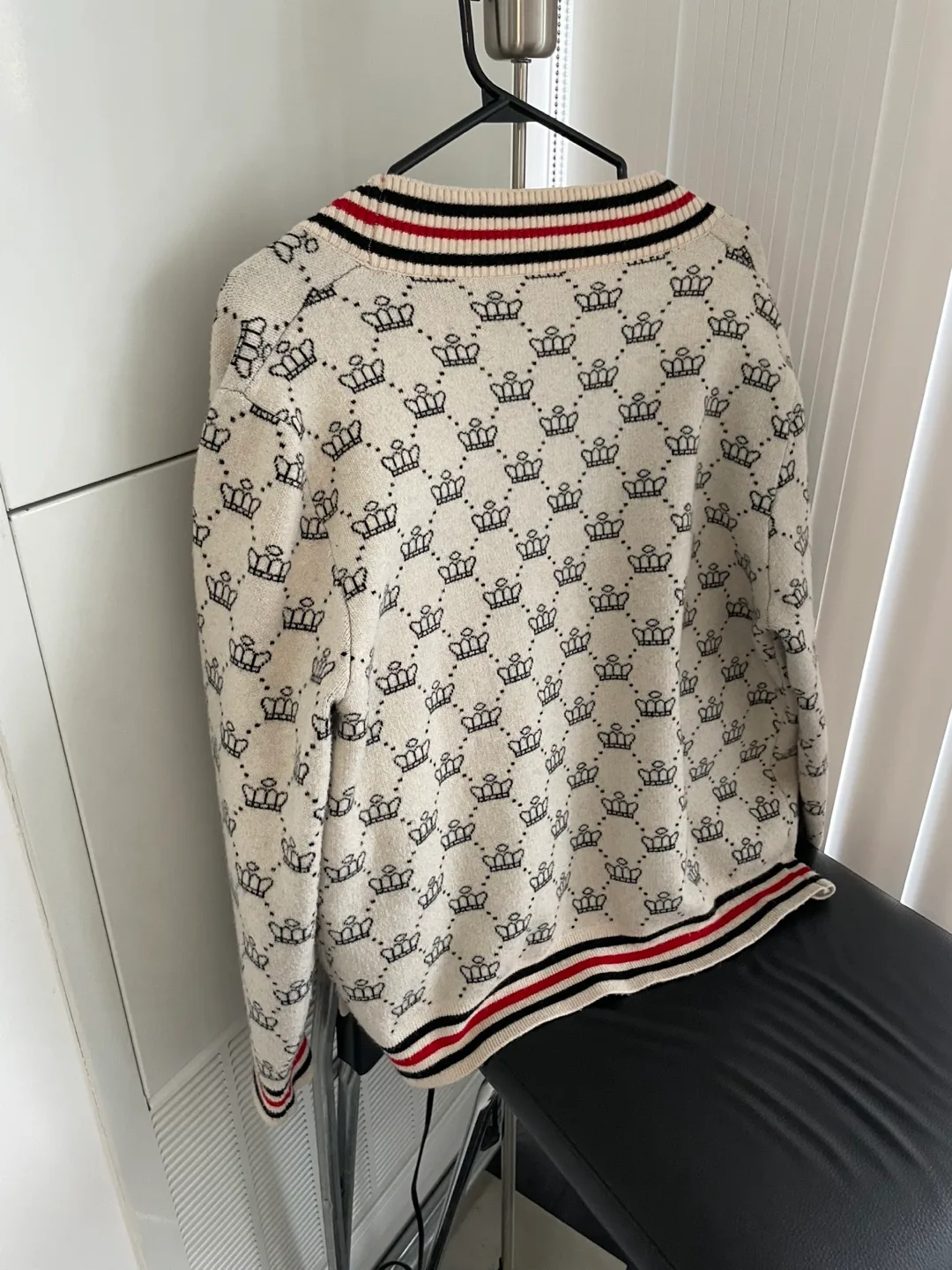 Cream Crown Cardigan Sweater image indicator(5)