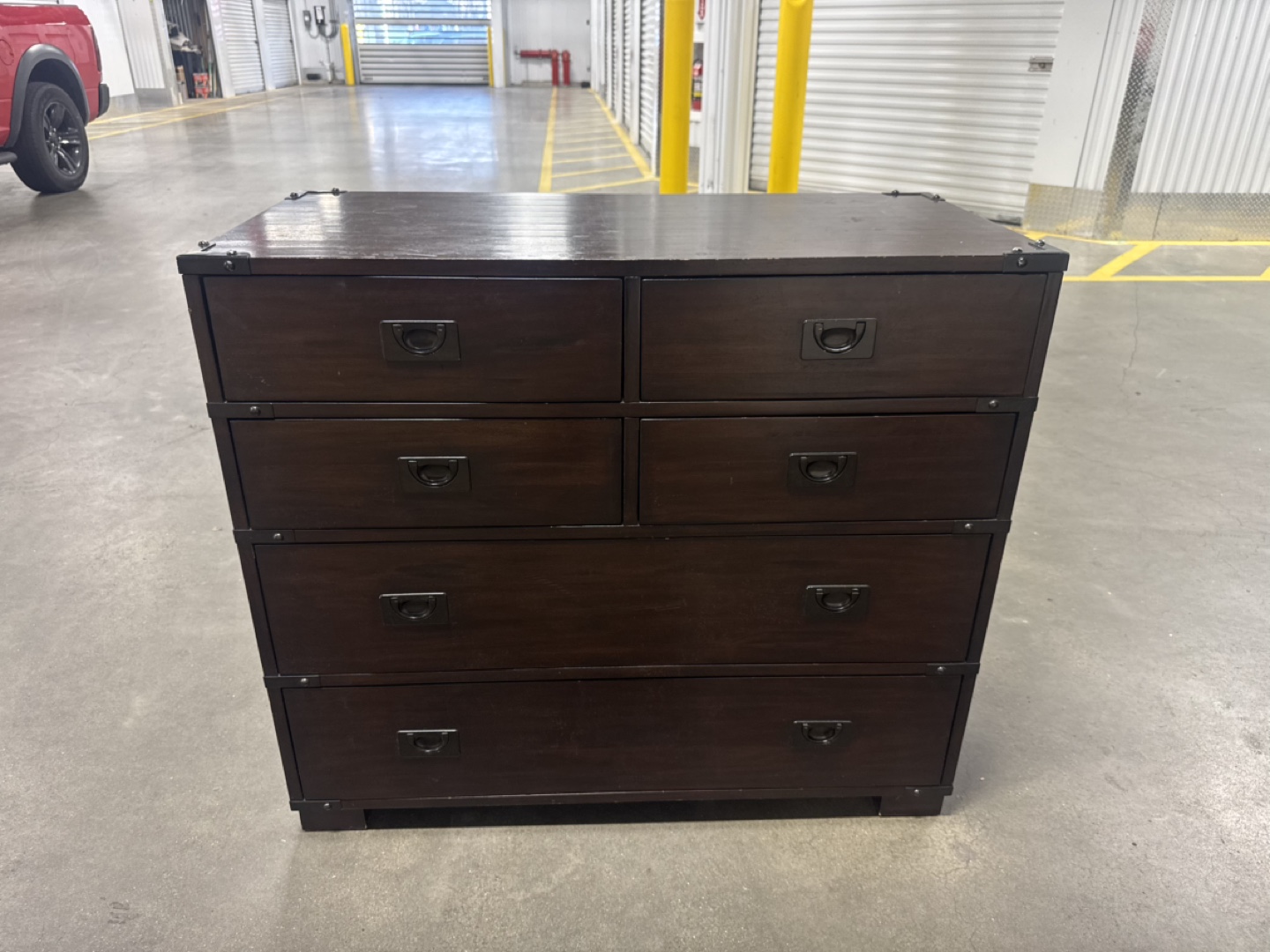 Free delivery Dark Wood 6-Drawer Dresser