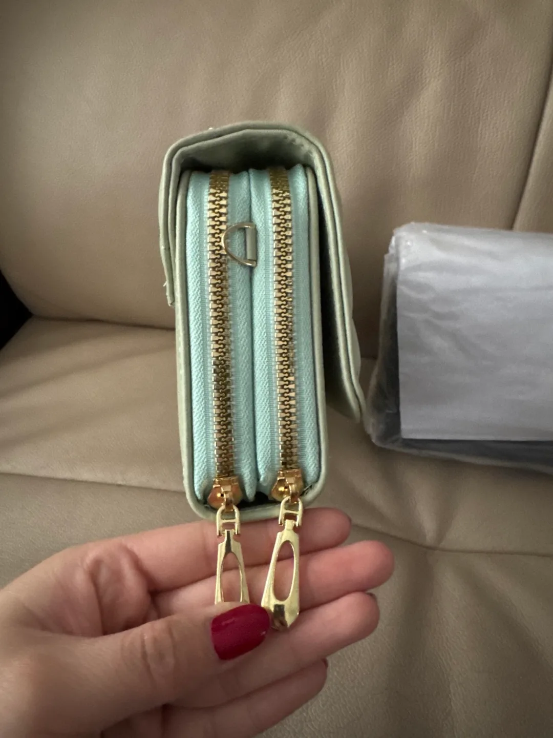 Brand New Green and Black Clutch Purses image indicator(2)