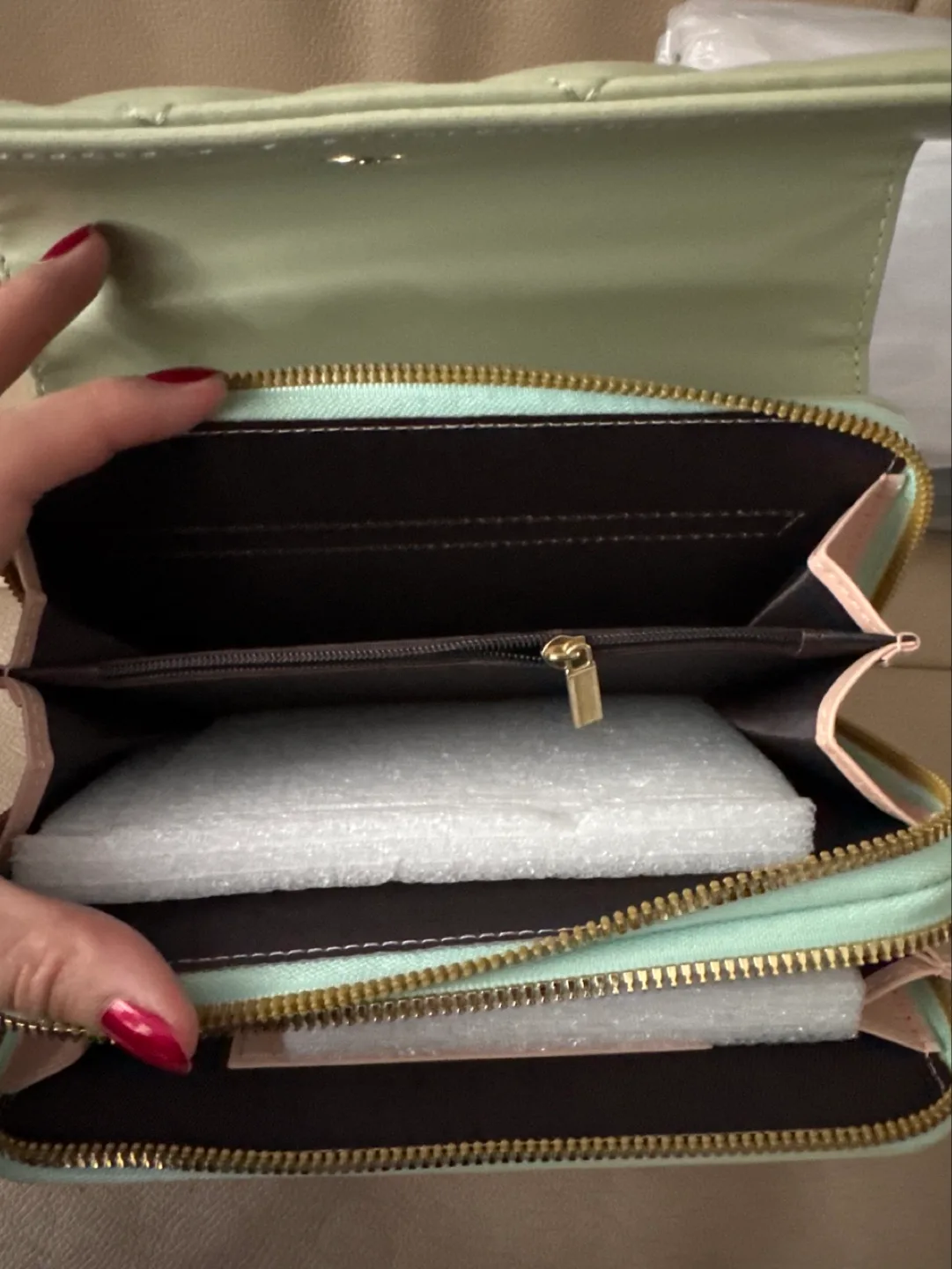 Brand New Green and Black Clutch Purses image indicator(7)