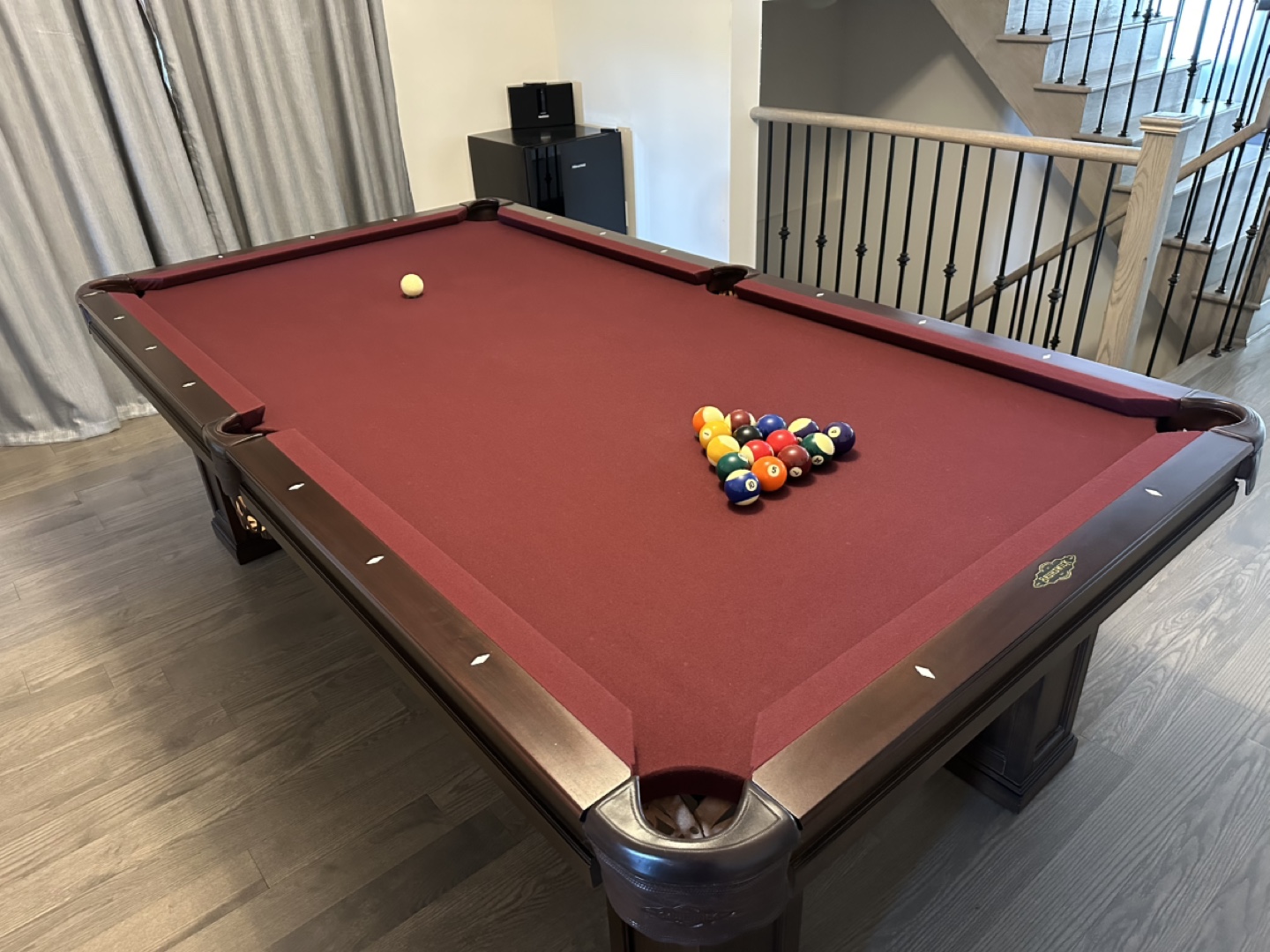Brunswick billiard table with close to $1,000 Freebies