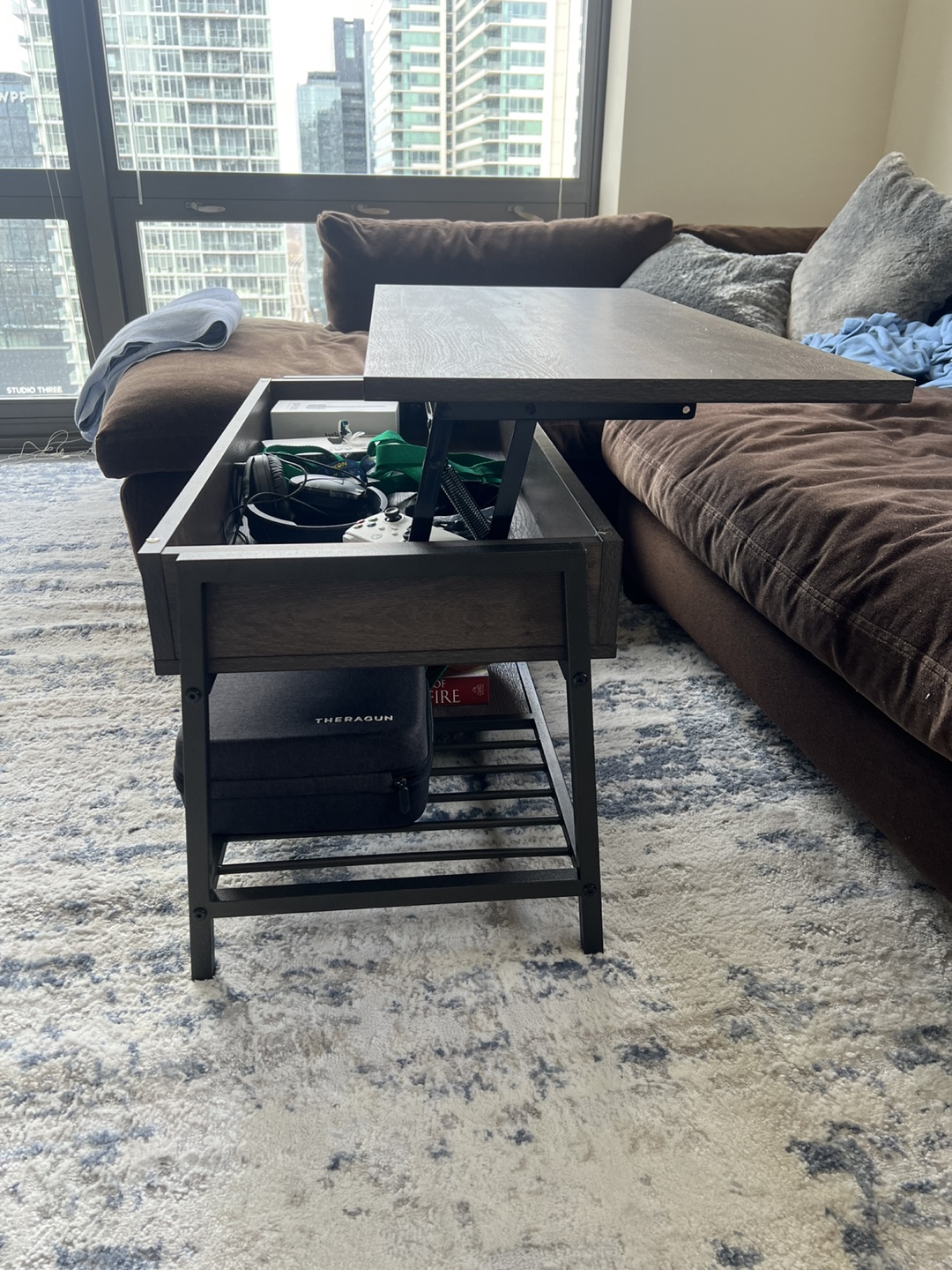 Lift-Top Coffee Table with Storage