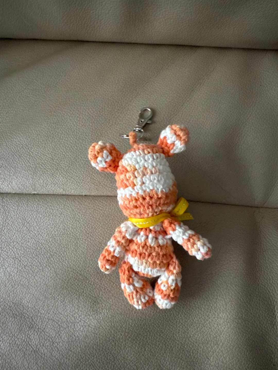 Cute Handmade Teddy Keychain image indicator(2)