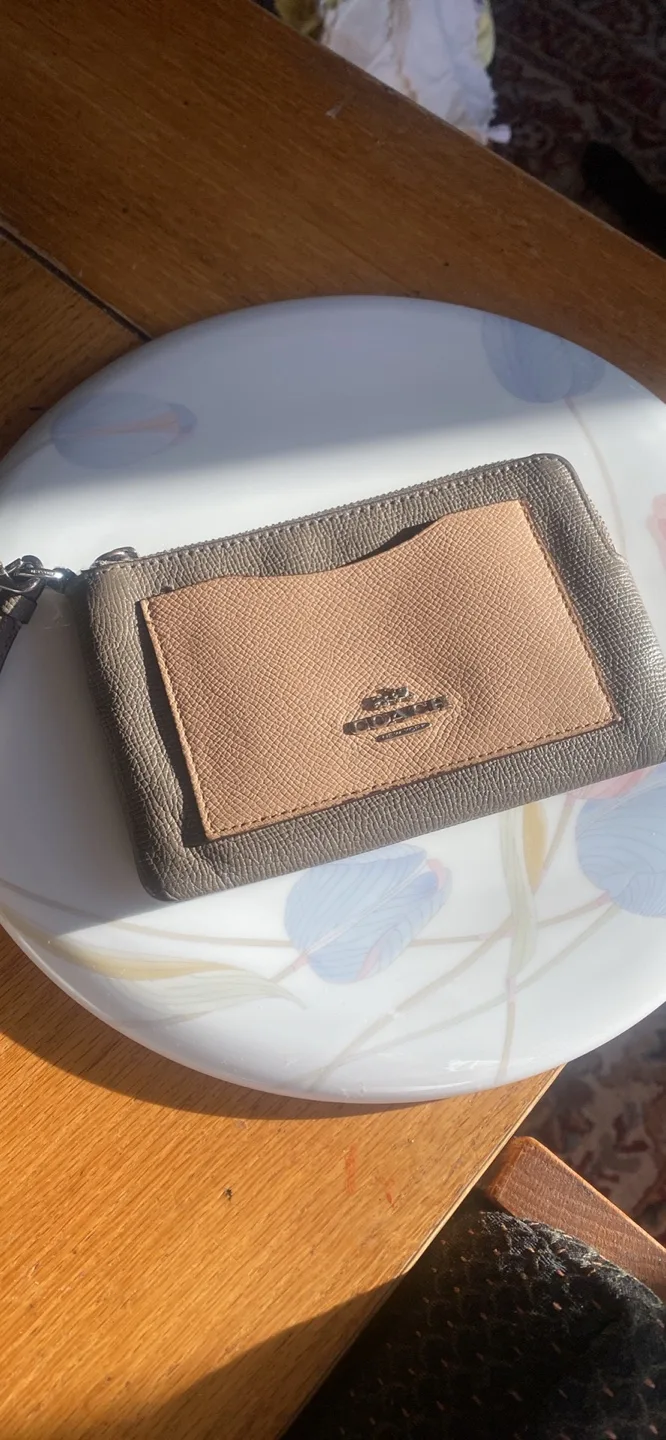 Coach Card Case - Grey and Beige image indicator(2)