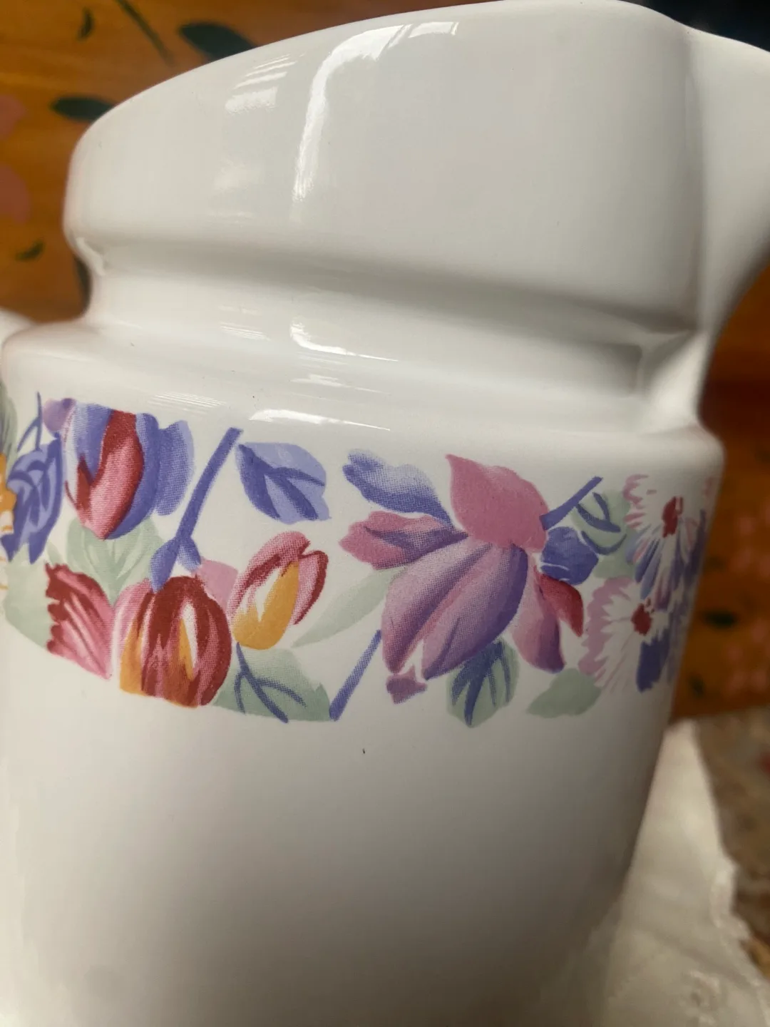Vintage Floral Creamer Pitcher image indicator(3)