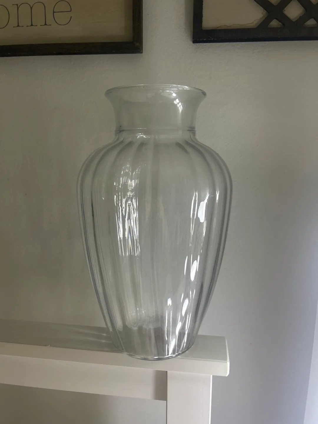 Clear Glass Vase # Freecycle thumbnail