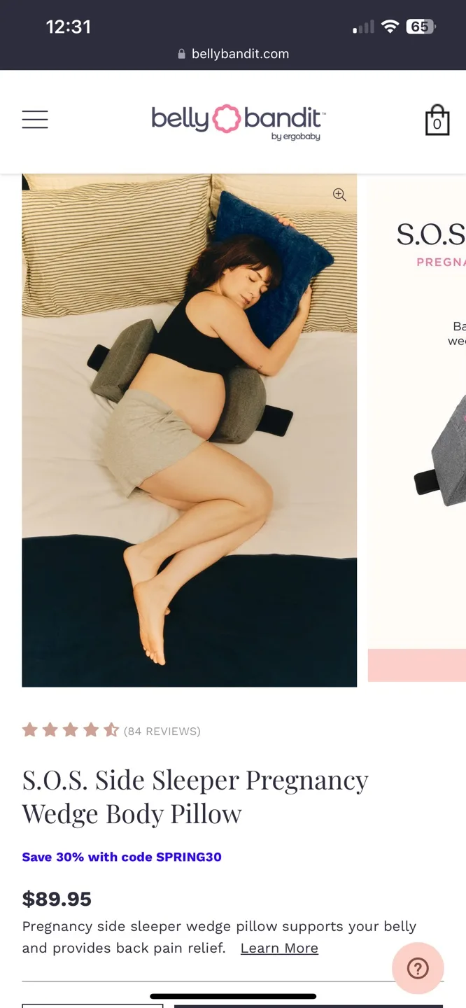 Belly Bandit SOS pregnancy/maternity pillow image indicator(3)