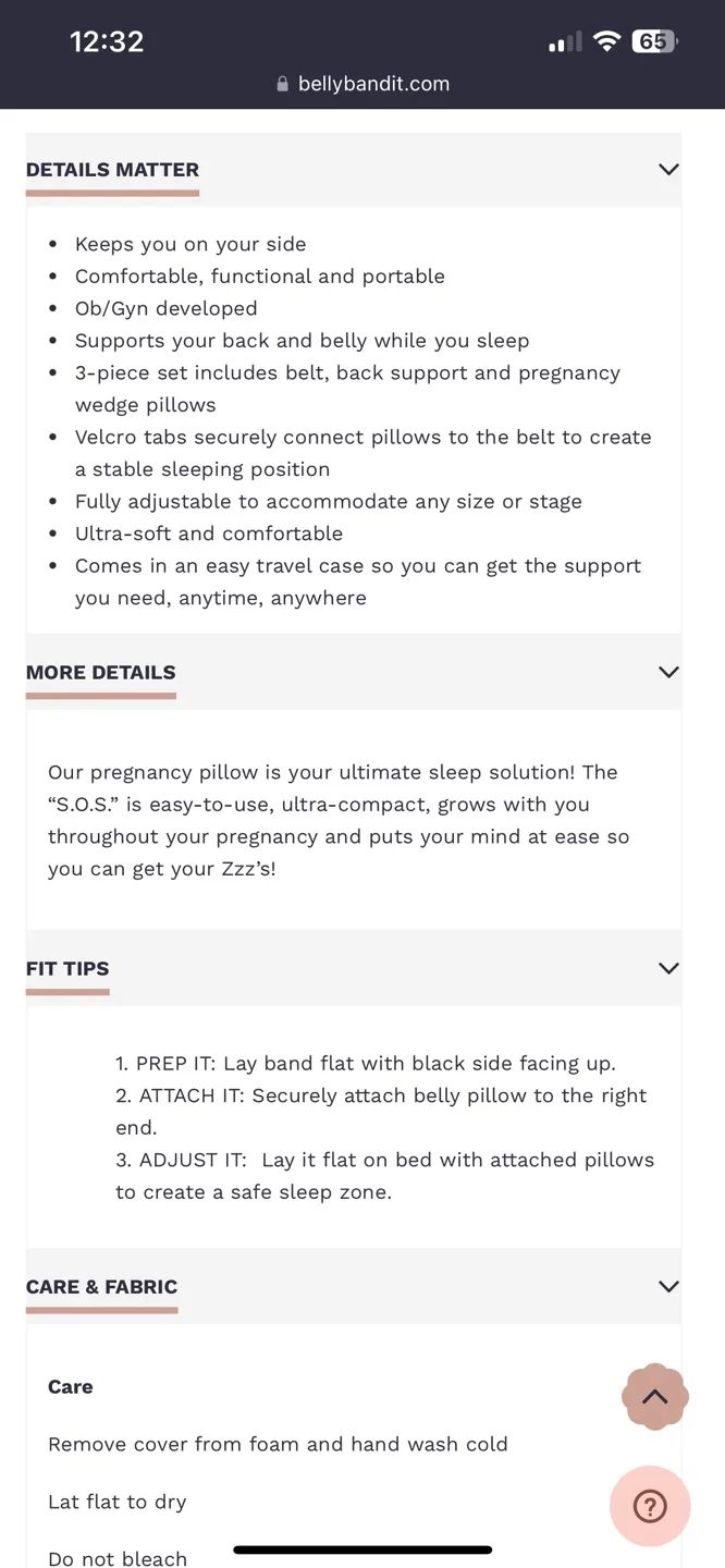 Belly Bandit SOS pregnancy/maternity pillow image indicator(5)