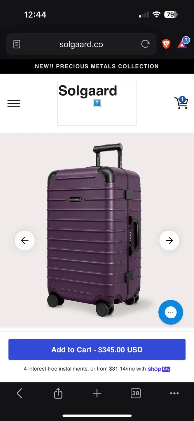 *New* $600 Solgaard Suitcase image indicator(8)