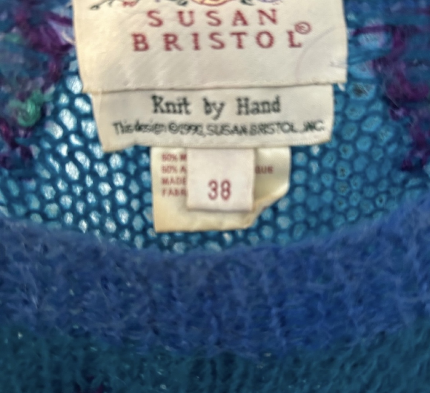 Vintage Susan Bristol Hand-Knit Wool Blend Sweater - photo 4