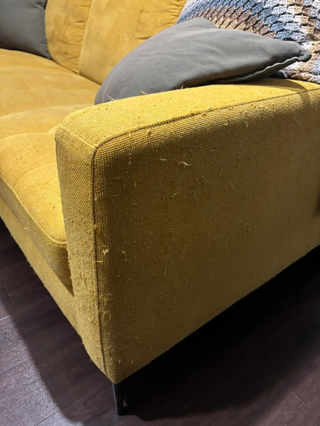 Mustard Yellow 3-Seater Sofa image indicator(2)