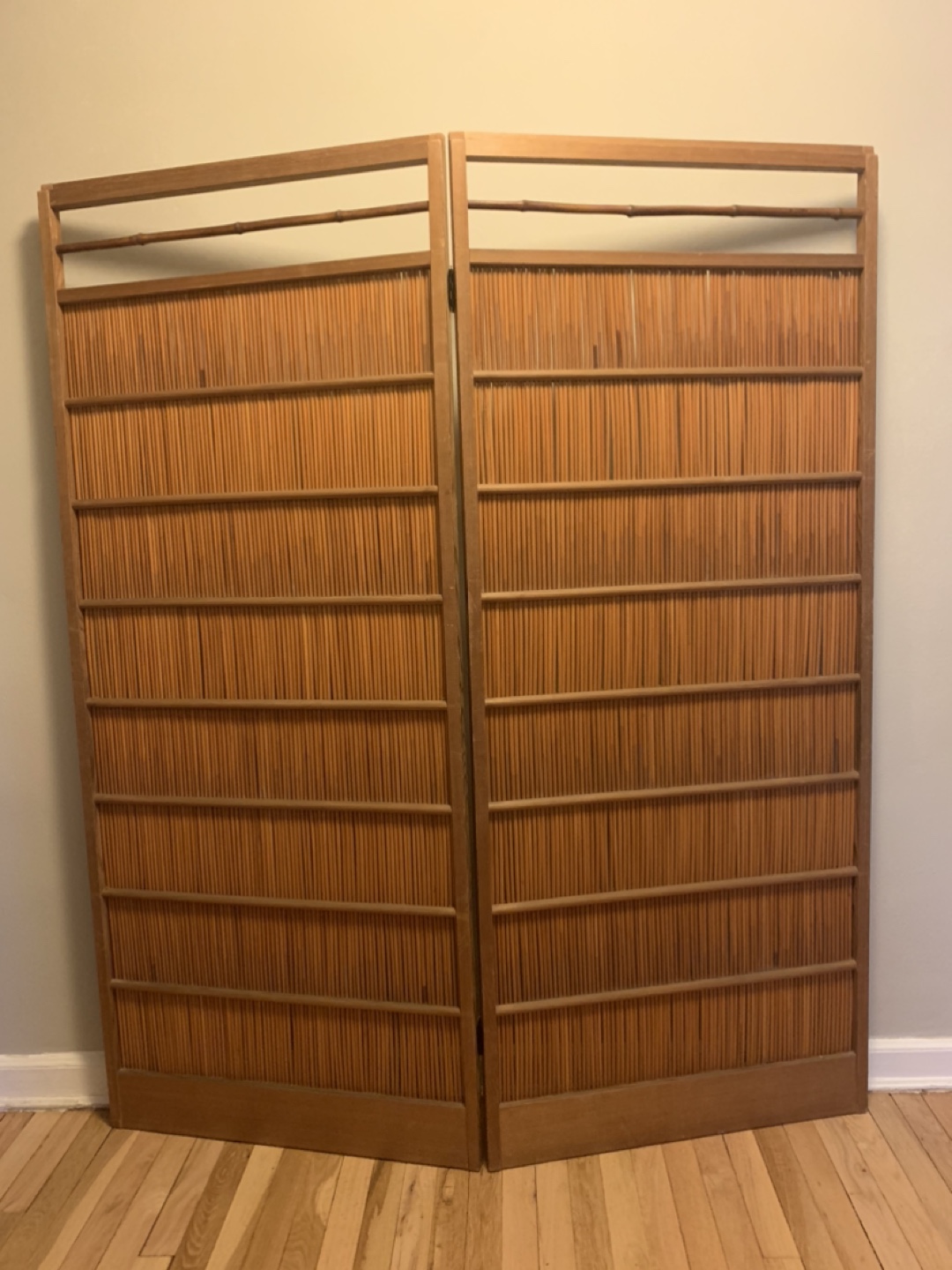 Vintage Bamboo Room Divider
