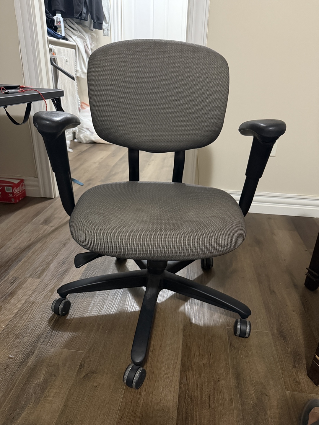 Office Chair - Grey Fabric, Adjustable - photo 3