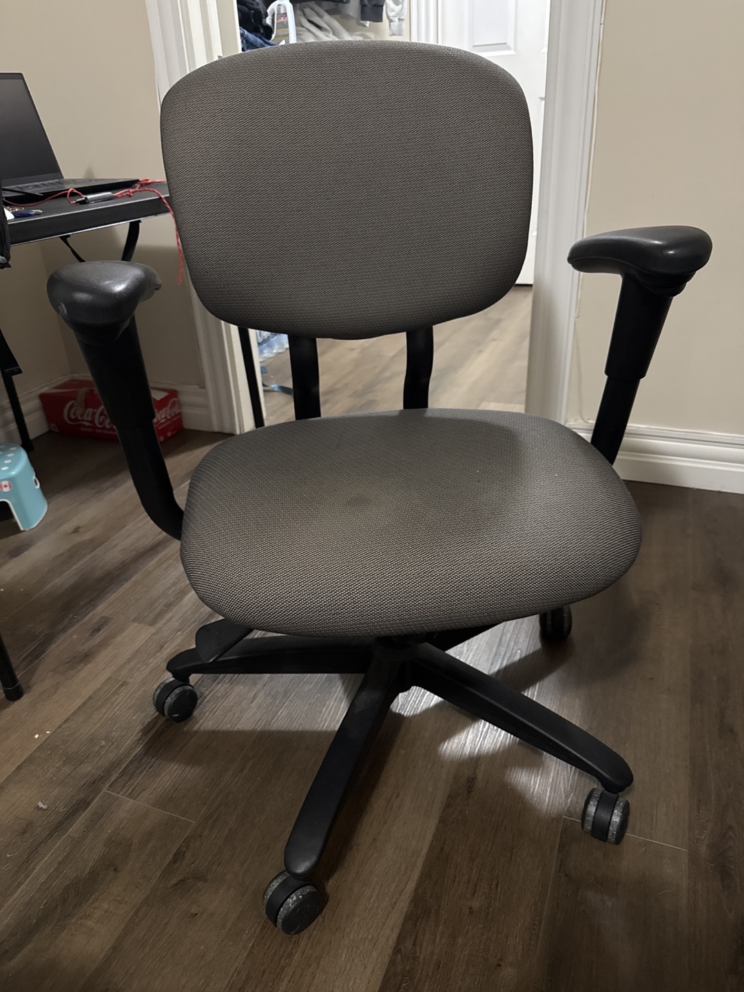Office Chair - Grey Fabric, Adjustable - photo 5