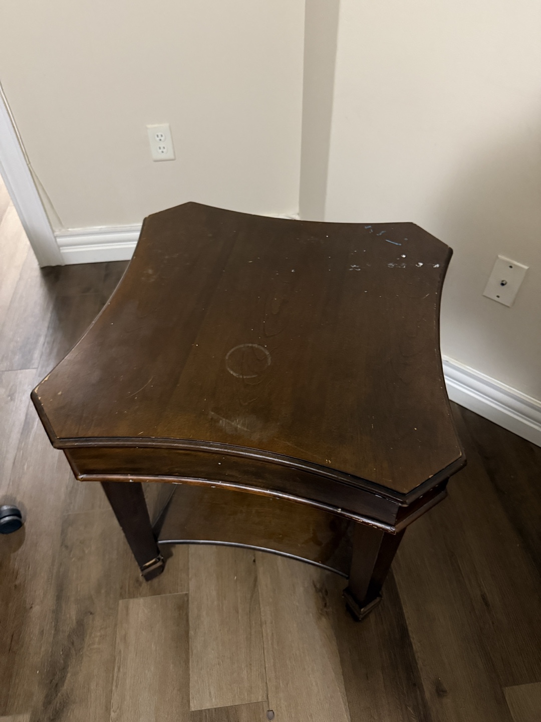 Dark Wood End Table