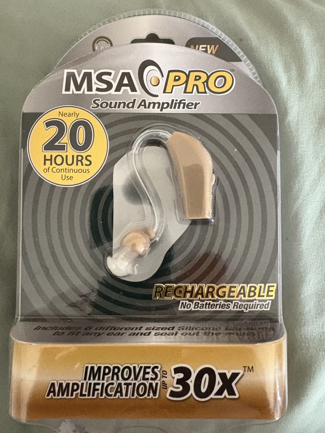 MSA PRO Rechargeable Sound Amplifier - New