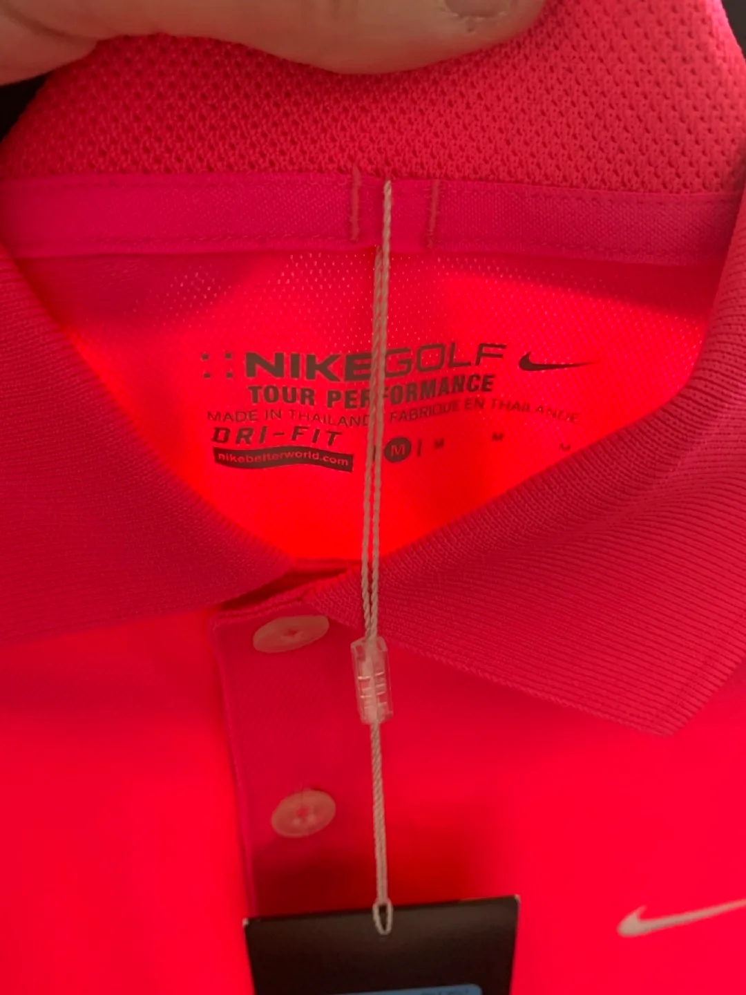 Nike Golf Dri-FIT Polo Shirt - Pink - Size M image indicator(3)